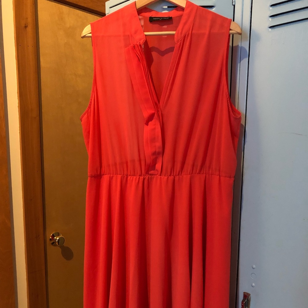 Fashion to Figure coral a-line dress